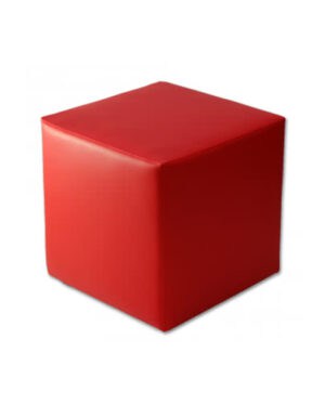 noleggio pouf in ecopelle rosso